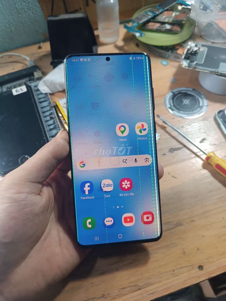 Samsung S20 Ultra 12GB/128GB nứt kính,chạy dex OK. Mua bán Điện thoại tại Thành phố Thuận An Bình Dương được đăng bởi Đồ cũ Tuấn Phát  hình 1