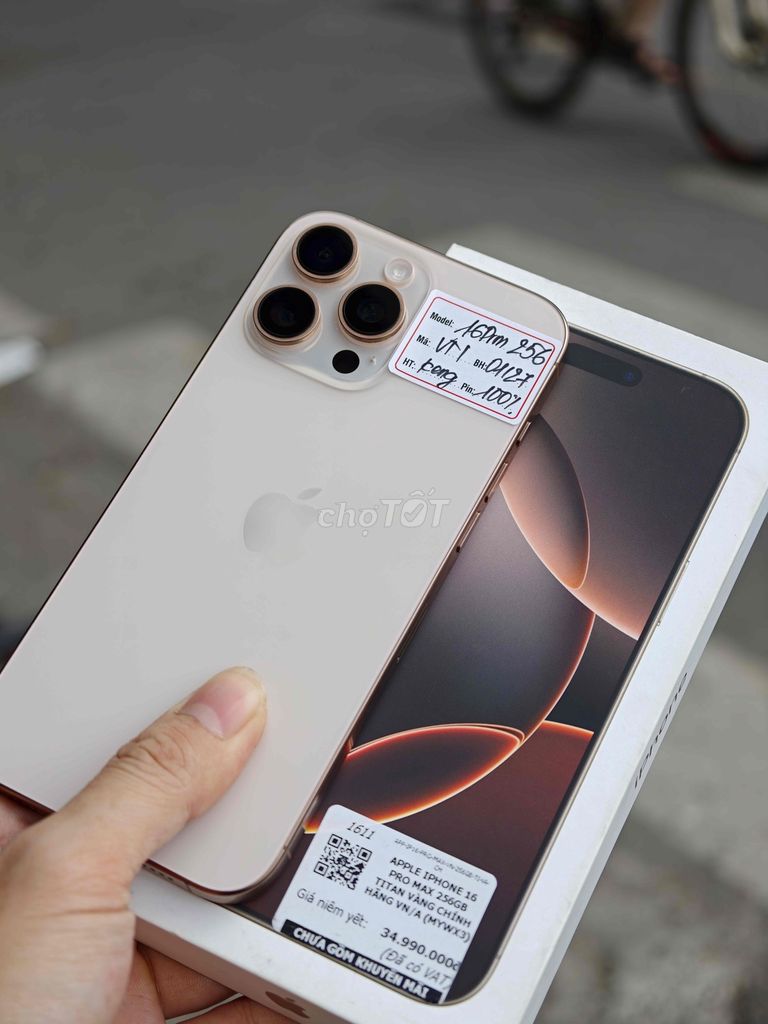 iphone 16ProMax256gb Gold VN/A Fullbox 01/2027. Mua bán Điện thoại tại Quận Đống Đa Hà Nội được đăng bởi Quý Hoàng hình 1