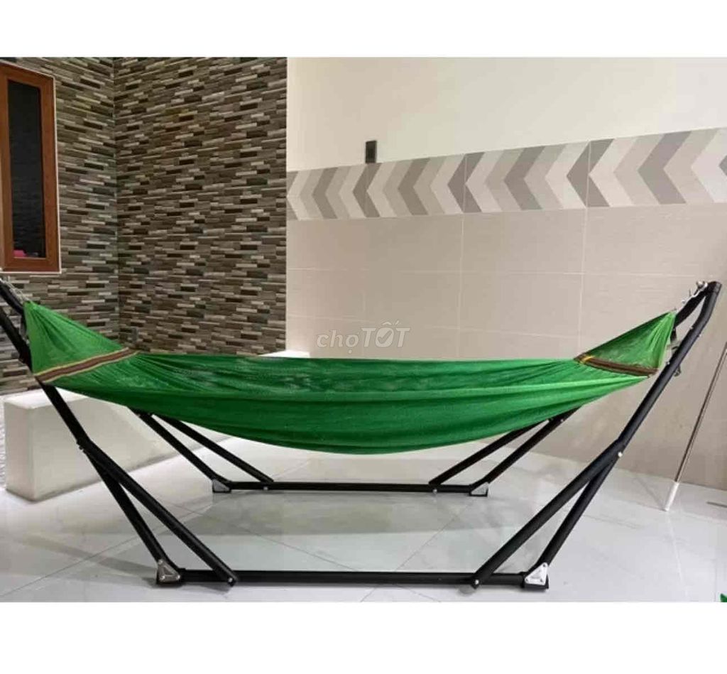 Võng xếp Đen + Lưới Người lớn Gấp gọn. Mua bán Nội thất, đồ gia dụng khác tại Huyện Đức Hòa Long An được đăng bởi thanh thanh hình 1