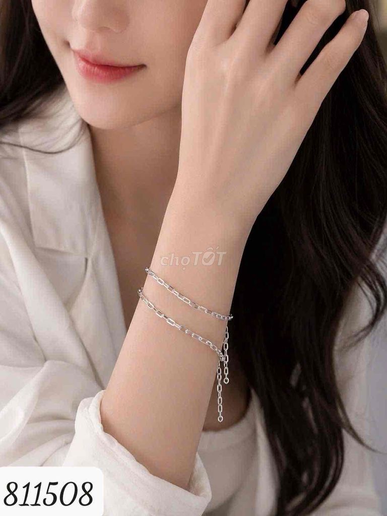Lắc tay Bạc Ý Nữ 811508. Mua bán Phụ kiện thời trang khác tại Quận 12 Tp Hồ Chí Minh được đăng bởi Bạc Ý Lâm Ngọc Q12 hình 1
