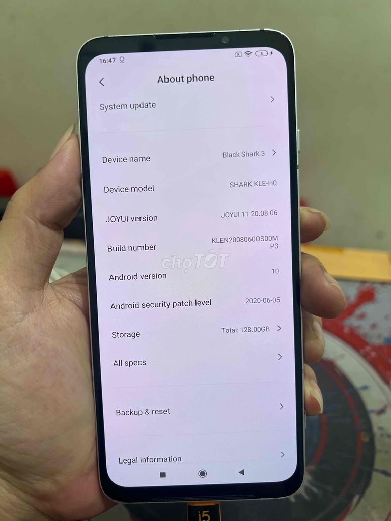 Black Shark 3 8GB/128GB Trắng. Mua bán Điện thoại tại Quận Đống Đa Hà Nội được đăng bởi Nam khánh hình 1