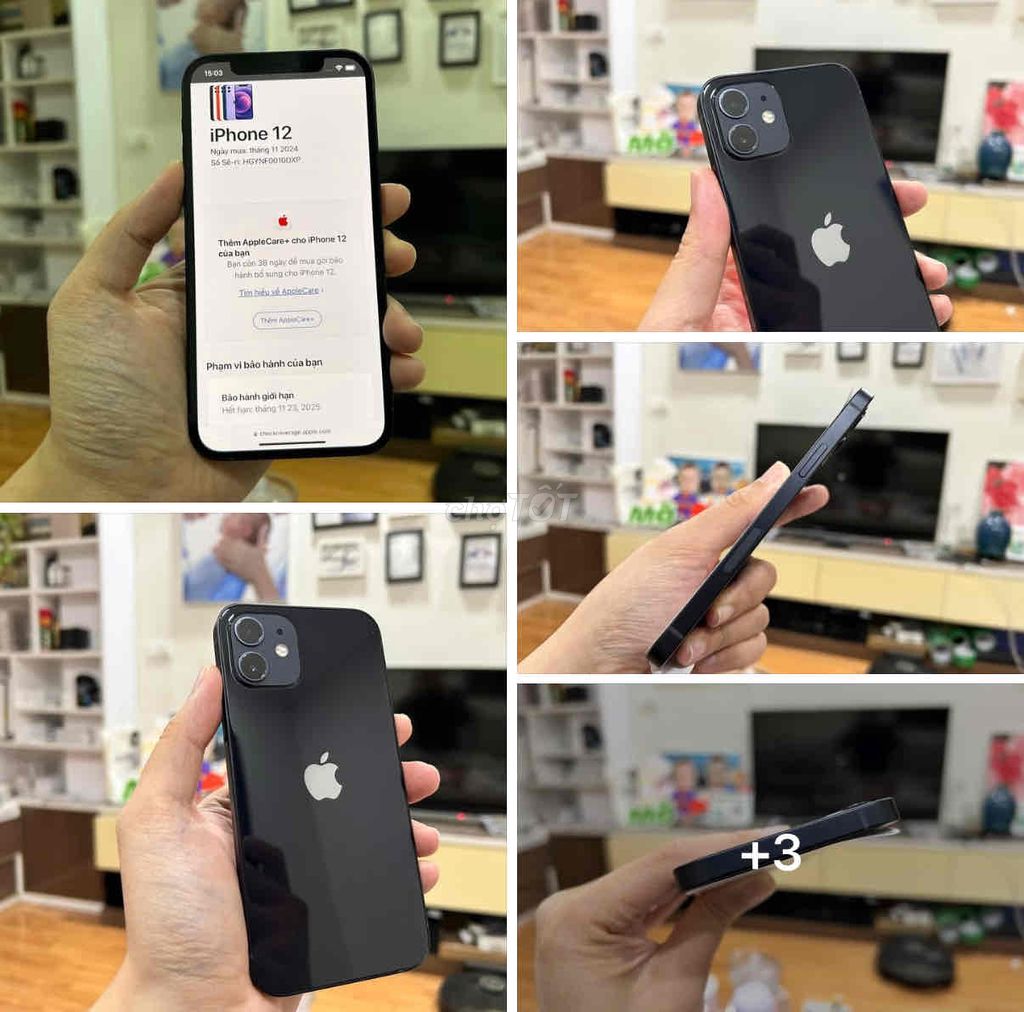 iPhone 12 128GB Đen Mới FULLBOX APPLE 12/2025 NEW. Mua bán Điện thoại tại Quận Thanh Xuân Hà Nội được đăng bởi Nguyễn Huy Dũng hình 1