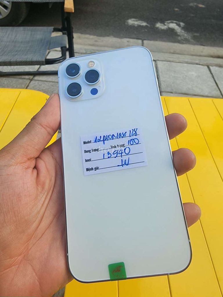 Apple iPhone 12 Pro Max 128GB Trắng 99%. Mua bán Điện thoại tại Thị xã Tân Uyên Bình Dương được đăng bởi Akc Góp Nợ Xấu Tân Uyên hình 1