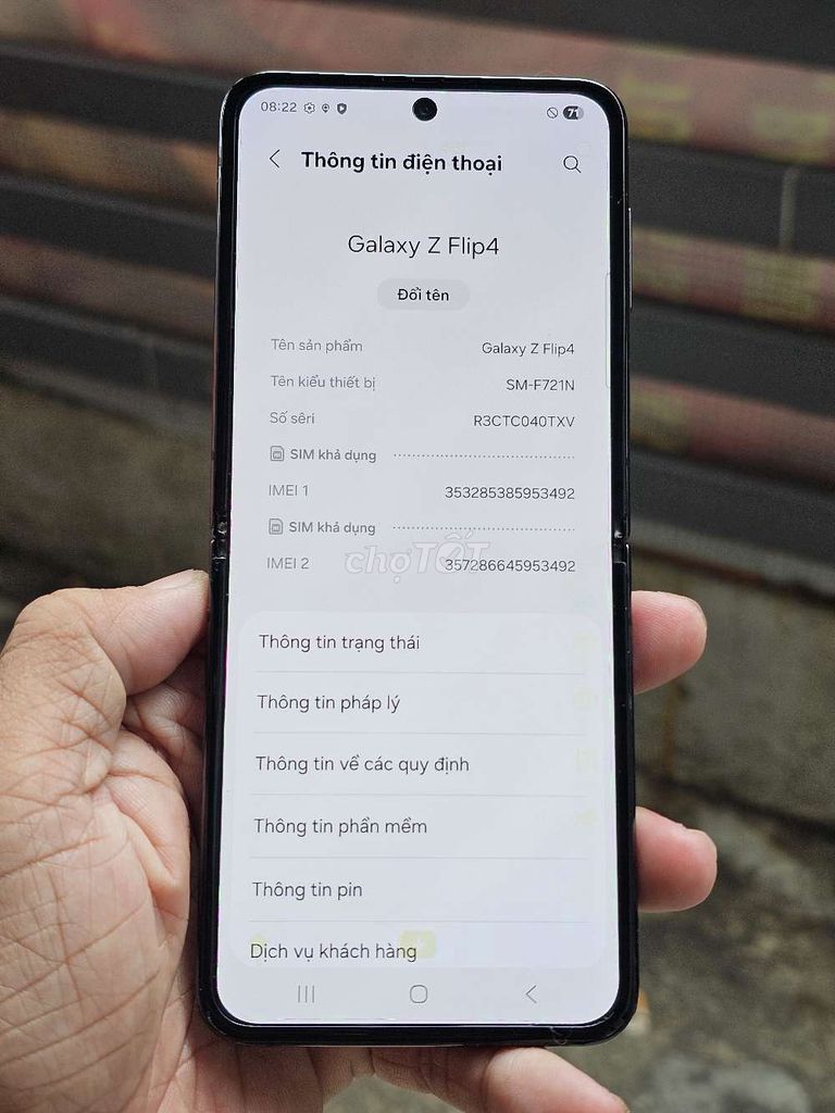 Samsung Galaxy Z Flip4 256GB VN đẹp 99% giá rẻ . Mua bán Điện thoại tại Quận 8 Tp Hồ Chí Minh được đăng bởi Thiên Hòa mobile  hình 1