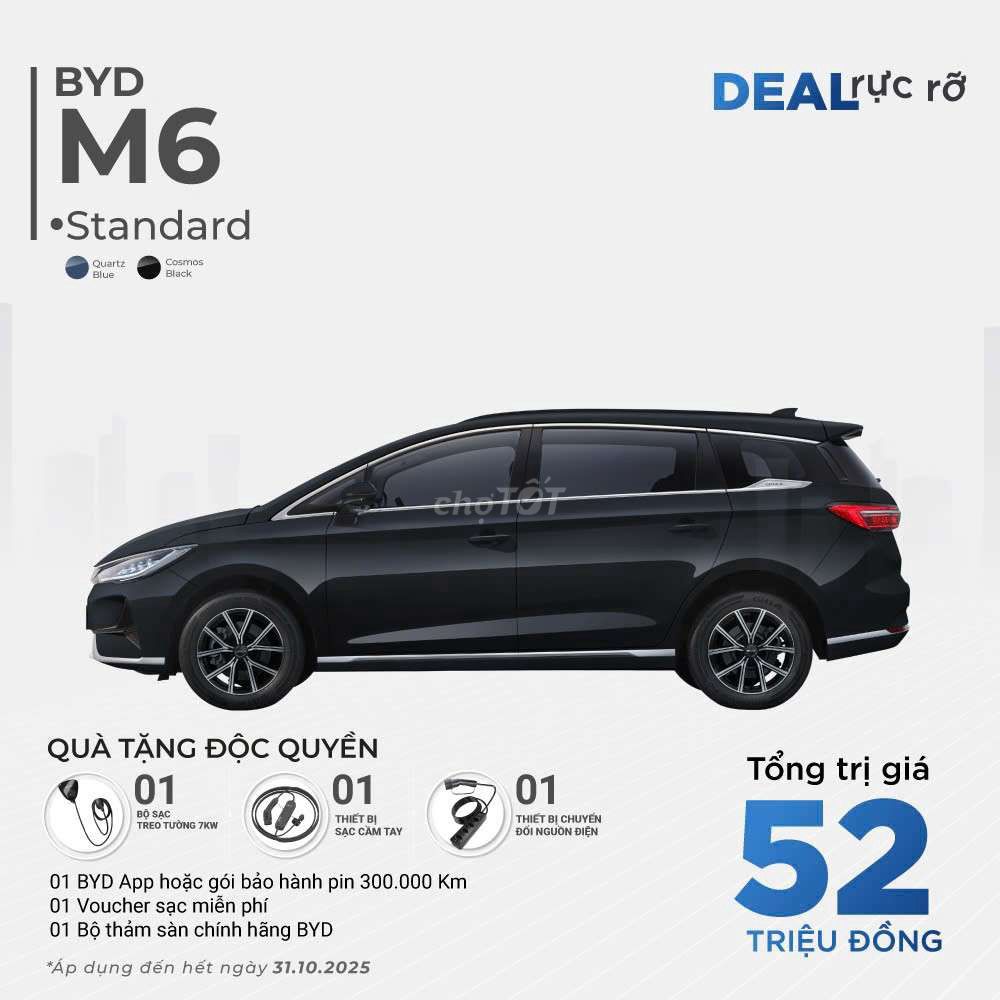 Ưu đãi Tháng 10 cho xe BYD  M6. Mua bán Ô tô tại Quận 10 Tp Hồ Chí Minh được đăng bởi BYD Sài Gòn hình 1