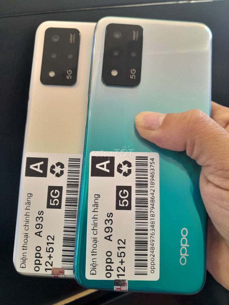 Ra nhanh 2 e Oppo A93s máy 99 nguyên zin 12/512gb