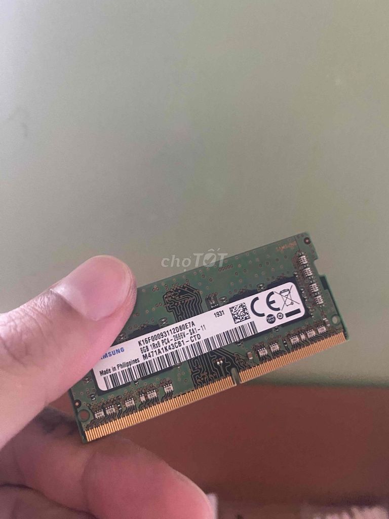 RamLaptop Samsung 8GB DDR4 2666MHz zin 100%. Mua bán Linh kiện (RAM, Card...) tại Quận 1 Tp Hồ Chí Minh được đăng bởi Nguyễn hình 1