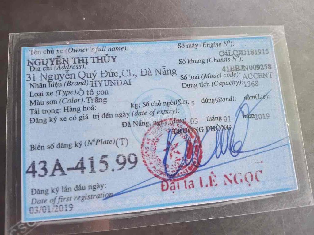Hyundai Accent 2018 1.4 ATH - 66121 km. Mua bán Ô tô tại Quận Cẩm Lệ Đà Nẵng được đăng bởi Tuấn Anh hình 9