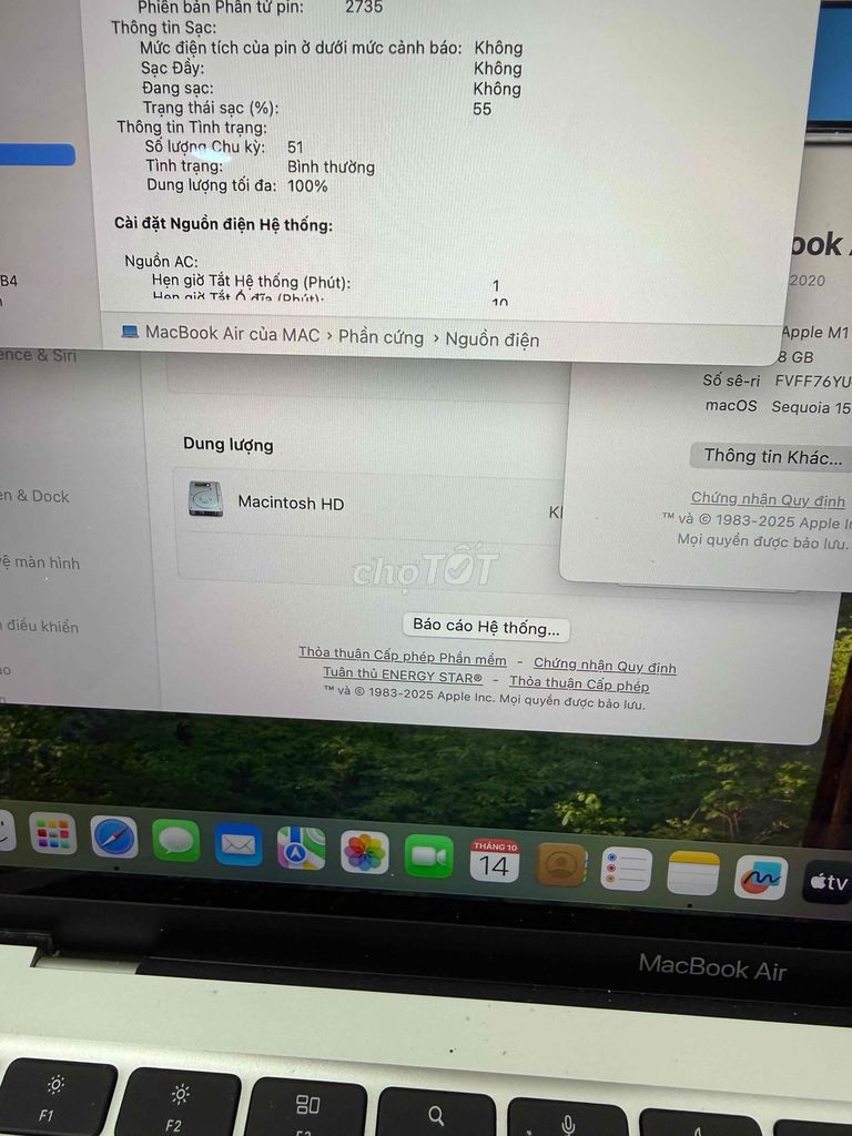 💥💥💥 XẢ KHO MAC AIR  M1   13”  BẢN 8 DUNG LƯỢNG 256. Mua bán Laptop tại Quận Đống Đa Hà Nội được đăng bởi CITYAPPLE hình 2