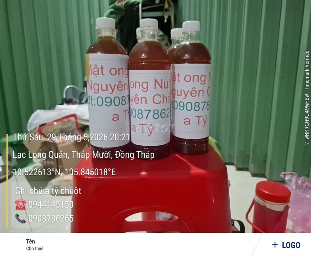 Mật ong nuôi 1 lít. Mua bán Đồ ăn, thực phẩm và các loại khác tại Huyện Tháp Mười Đồng Tháp được đăng bởi nguyễn tuấn hình 1