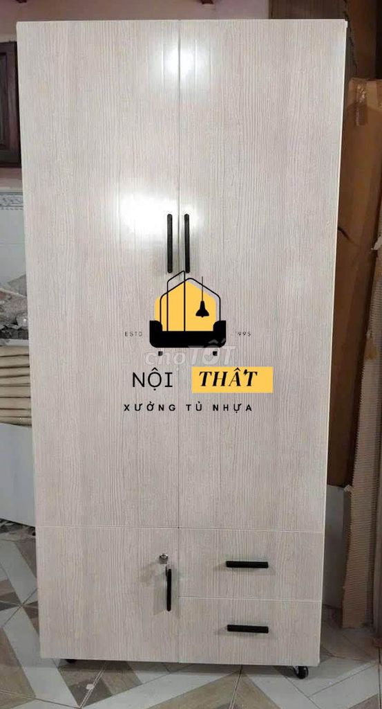 Tủ quần áo Nhựa Đài Loan 1m8x82cm Vân gỗ nhạt. Mua bán Tủ, kệ gia đình tại Quận 11 Tp Hồ Chí Minh được đăng bởi Cửa Hàng Nội Thất hình 1