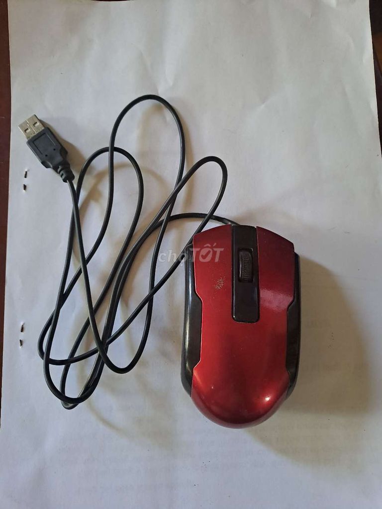 Chuột máy tính có dây USB Đỏ. Mua bán Phụ kiện (Màn hình, Chuột...) tại Huyện Châu Thành Tiền Giang được đăng bởi Phạm Minh Thiện hình 1