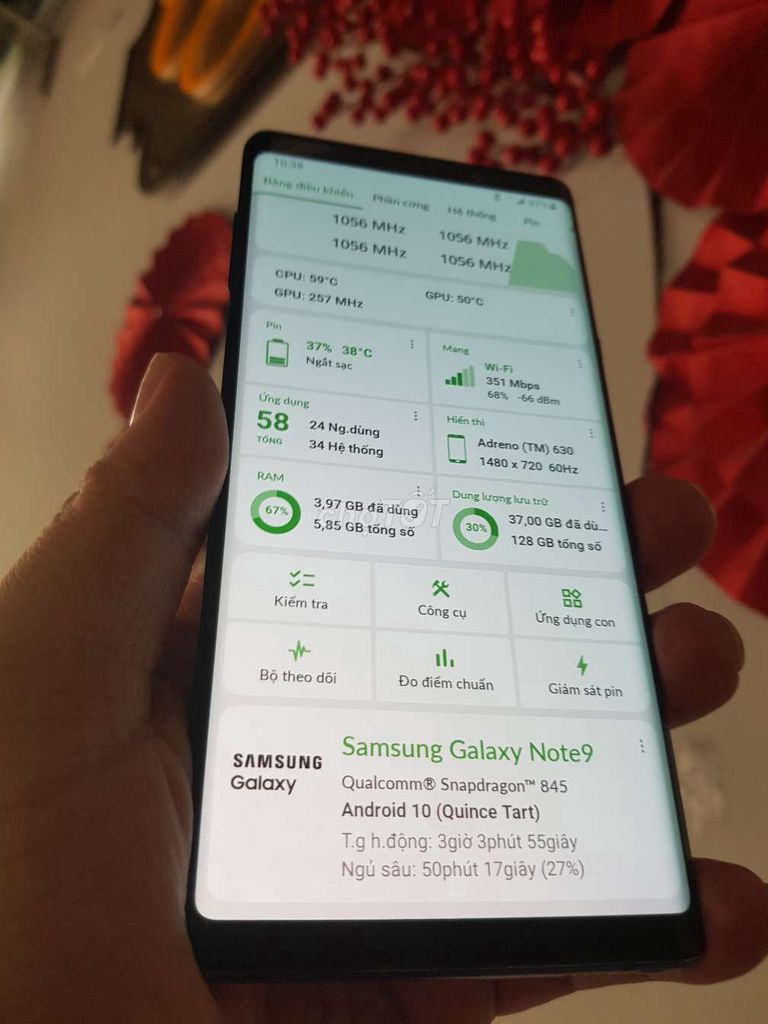 Samsung Galaxy Note 9 Ram 6/128Gb Snap 845 cảm ful. Mua bán Điện thoại tại Quận Tân Bình Tp Hồ Chí Minh được đăng bởi thanh hình 1