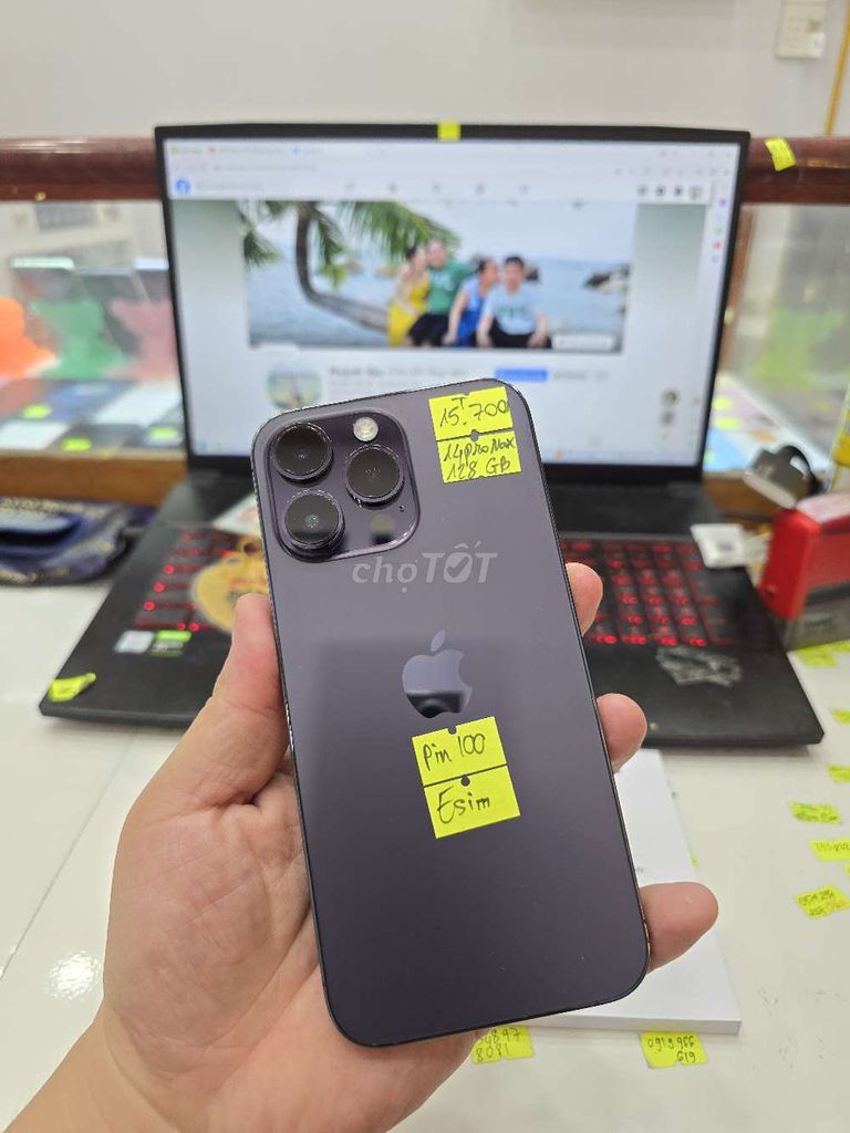 Iphone 14 Pro Max 128GB - 2 Esim. Mua bán Điện thoại tại Thành phố Long Xuyên An Giang được đăng bởi Facebook Cầm Đồ Thúy Vân hình 1