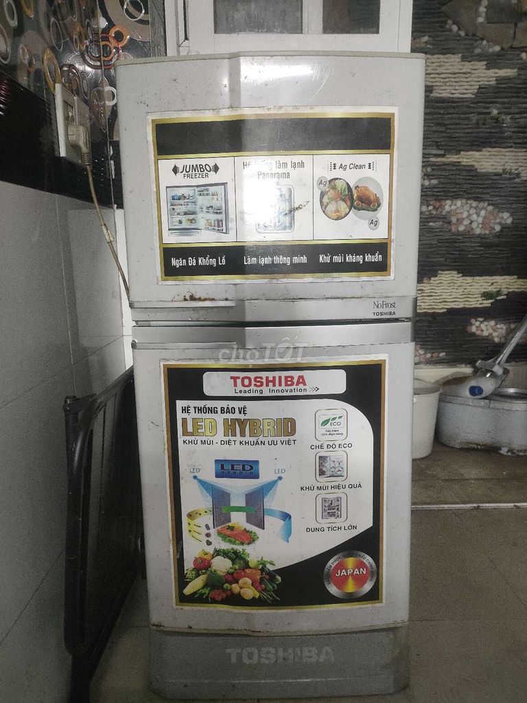 Tủ lạnh Toshiba Trắng LED Hybrid Lớn. Mua bán Tủ lạnh tại Quận Kiến An Hải Phòng được đăng bởi Đức Vũ CuLi ClyDe hình 1