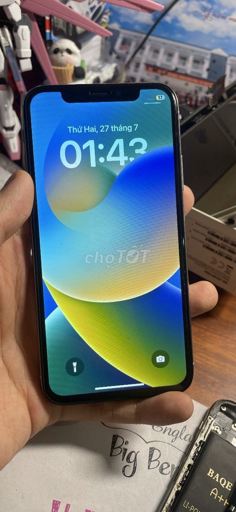 Apple iPhone X 64GB Bạc Quốc tế, mất Face ID. Mua bán Điện thoại tại Thành phố Vĩnh Yên Vĩnh Phúc được đăng bởi phibui hình 1