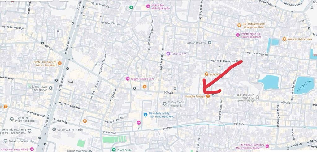 Редкий угловой дом на улице Дой Кан, 151,83 м², фасад около 8,5 м