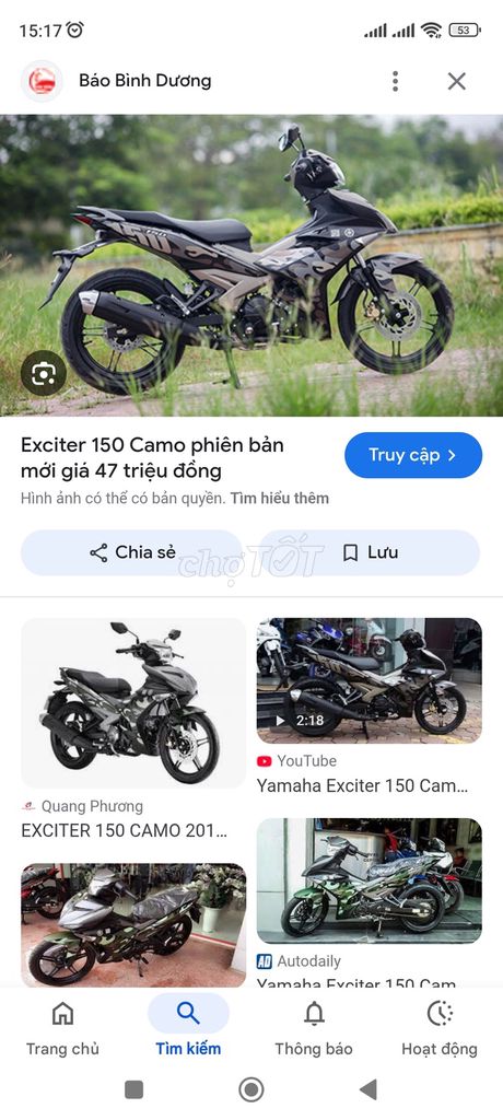 Cần bán ex150 rin chưa qua sửa chữa. Mua bán Xe máy tại Quận Cái Răng Cần Thơ được đăng bởi Bing An Tran hình 2