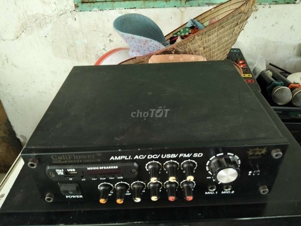 Amply Califlower Đen AC/DC/USB/FM/SD. Mua bán Tivi, Âm thanh tại Huyện Bình Chánh Tp Hồ Chí Minh được đăng bởi mua bán đồ hình 1