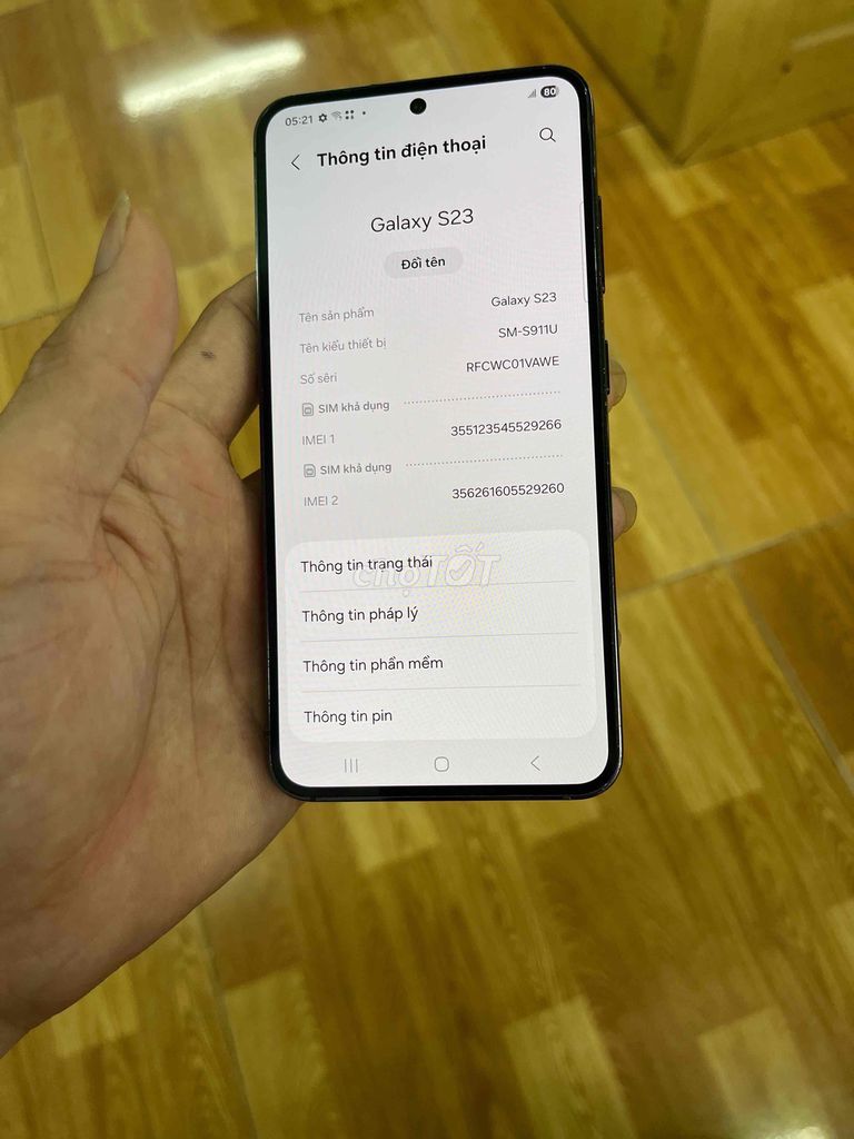 Samsung Galaxy S23 rin bh 3 tháng. Mua bán Điện thoại tại Quận Bình Thạnh Tp Hồ Chí Minh được đăng bởi Đông Mobile hình 1