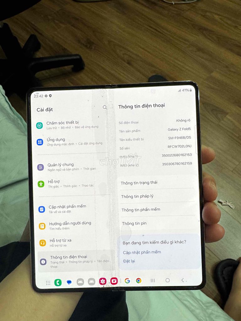 Samsung Z Fold 5 256GB. Mua bán Điện thoại tại Quận Hồng Bàng Hải Phòng được đăng bởi Nguyễn Viết Vũ hình 1