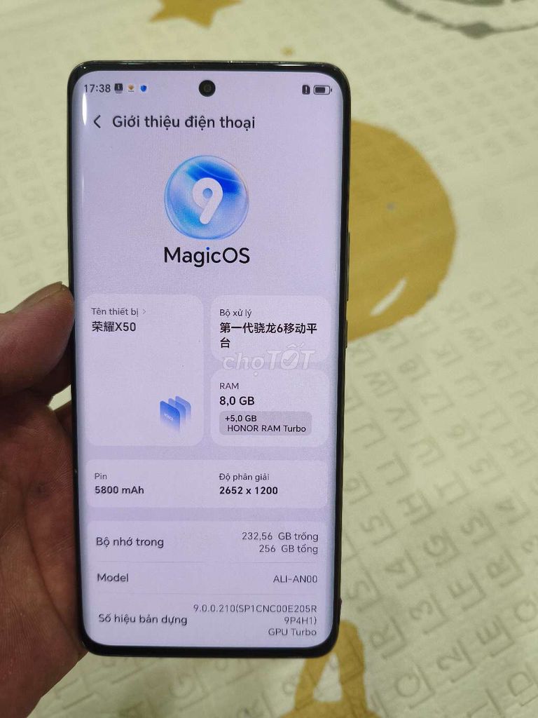 Honor X50 (X9b) 8GB/256GB Cam. Mua bán Điện thoại tại Quận Hoàng Mai Hà Nội được đăng bởi Nguyennoi hình 1
