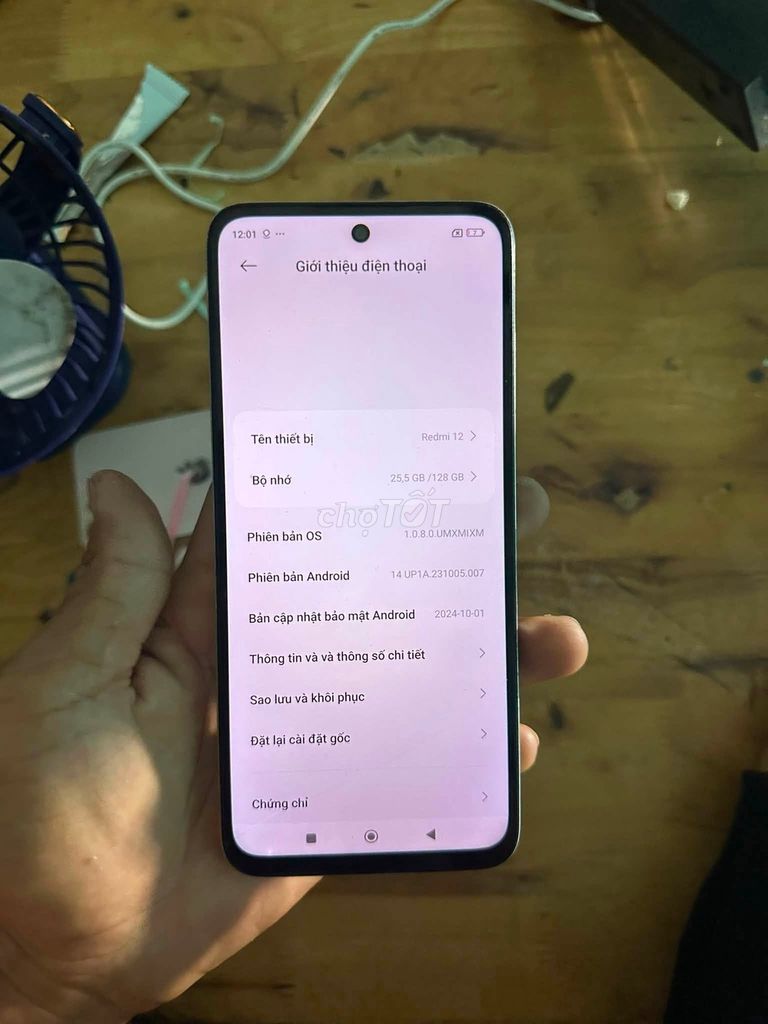 Xiaomi Redmi 12 128GB Trắng. Mua bán Điện thoại tại Quận 5 Tp Hồ Chí Minh được đăng bởi Hội Đồ Điện Tử hình 1