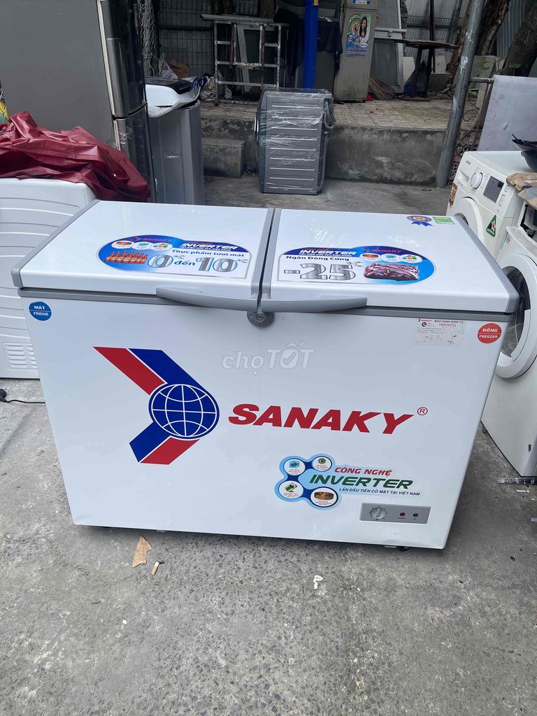 Thanh lý tủ đông Sanaky Inverter 220L zin đẹp