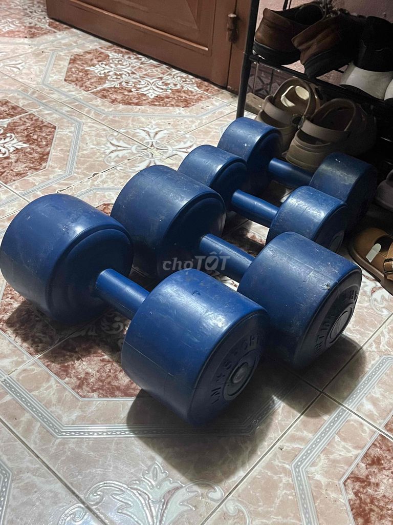 Tạ tay 30kg Cao su Xanh dương. Mua bán Đồ thể thao, Dã ngoại tại Thị xã Bến Cát Bình Dương được đăng bởi Mẫn hình 1