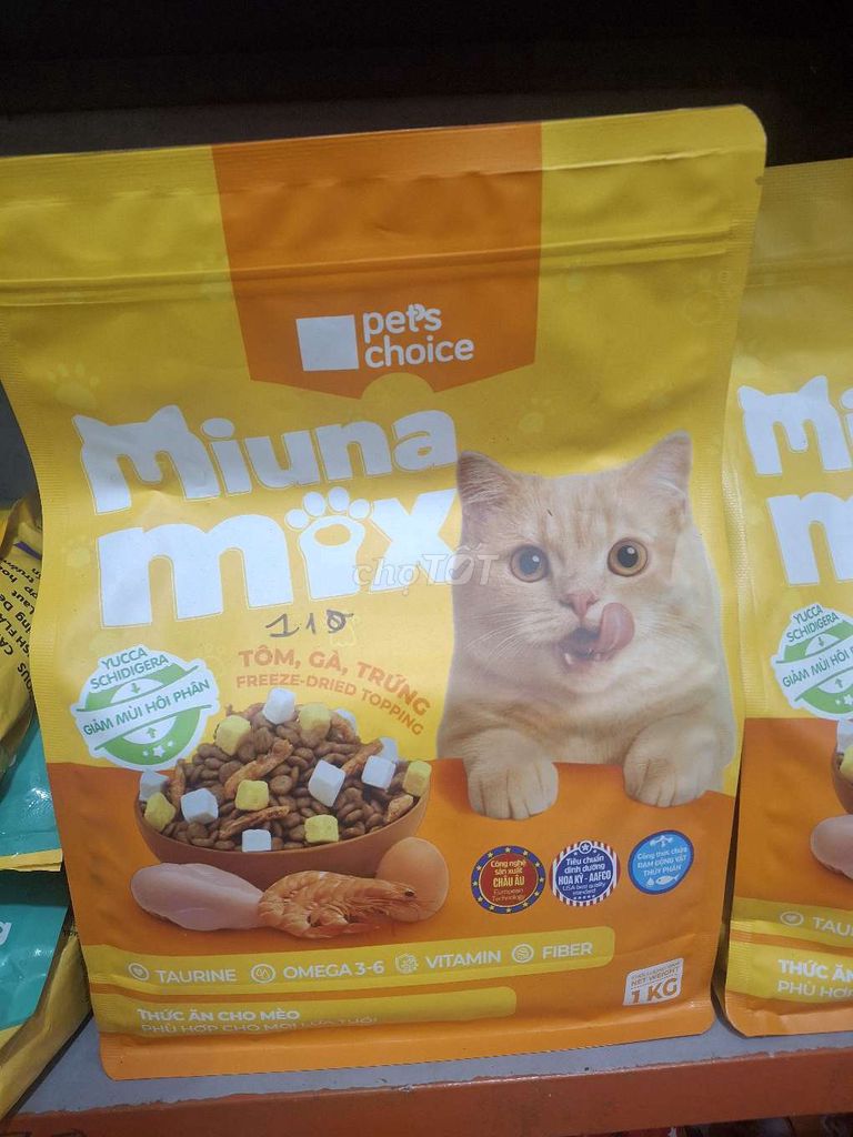 Thức ăn cho mèo Miuna Mix Tôm, gà, trứng 1kg. Mua bán Phụ kiện, Thức ăn, Dịch vụ tại Quận Thanh Khê Đà Nẵng được đăng bởi Công ty TNHH MTV Huynh Đệ Phát hình 1