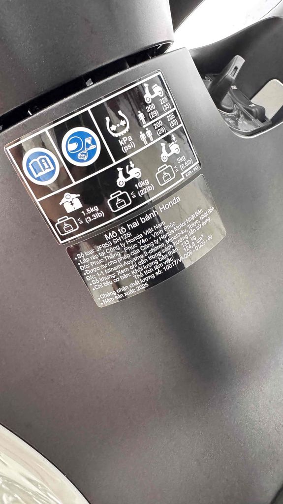 SH 125 XE ĐẸP NHƯ MỚI. Mua bán Xe máy tại Huyện Xuân Lộc Đồng Nai được đăng bởi Bích Ngọc hình 6