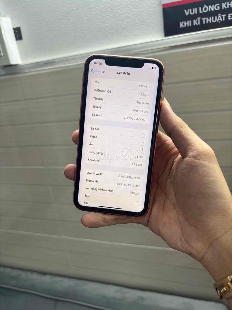 iPhone XR 64GB Đỏ Đã qua sử dụng. Mua bán Điện thoại tại Quận Ninh Kiều Cần Thơ được đăng bởi Thắng Lê hình 1