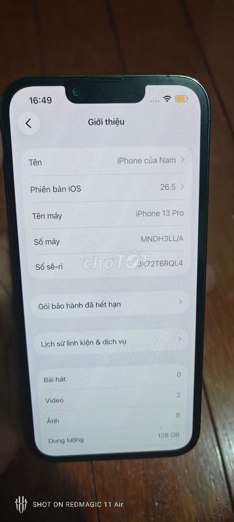 iPhone 13 Pro 128GB Xanh rêu. Mua bán Điện thoại tại Huyện Tân Trụ Long An được đăng bởi Nam Hoang hình 1