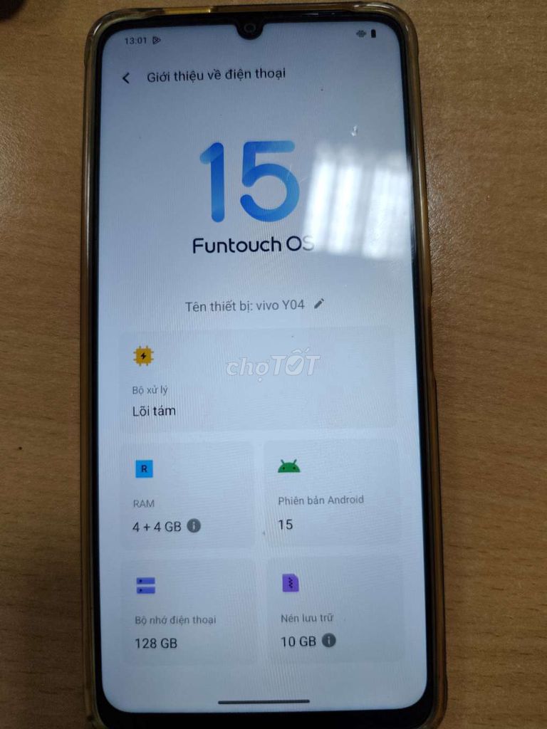 Vivo Y04 128GB Vàng Android 15. Mua bán Điện thoại tại Thị xã Phú Mỹ Bà Rịa - Vũng Tàu được đăng bởi Nguyễn Văn A hình 1