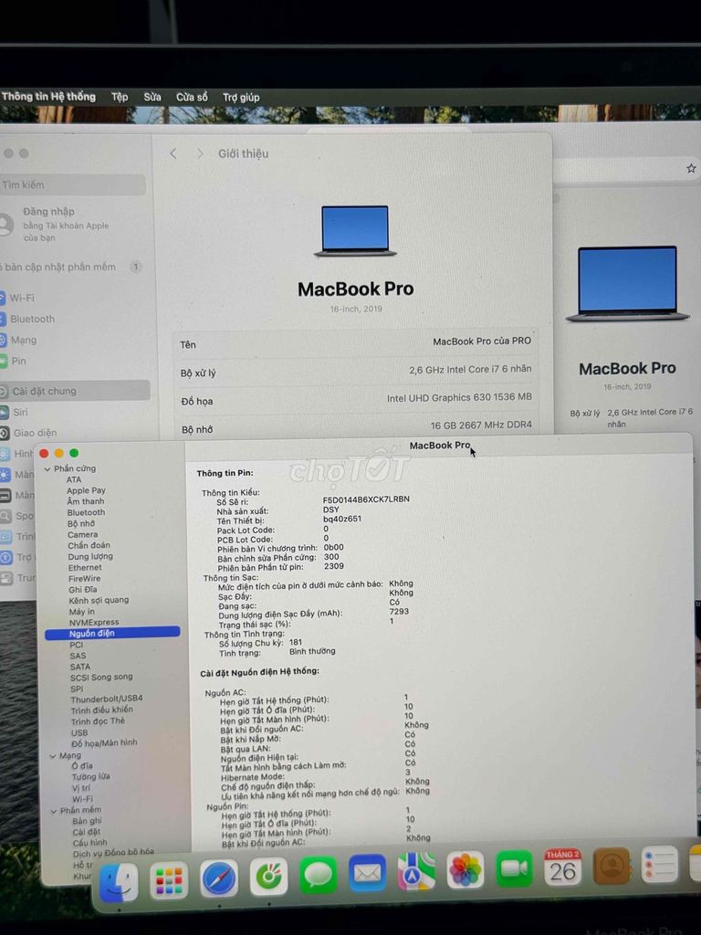 Apple Macbook Pro 16 inch Core I7 16GB/512GB. Mua bán Laptop tại Quận 12 Tp Hồ Chí Minh được đăng bởi Minh Nhựt hình 1