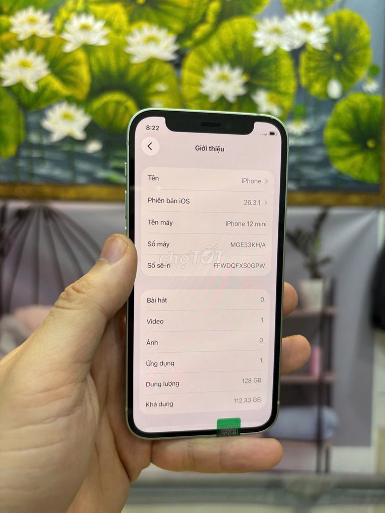 12 mini 128GB Xanh lá Quốc tế Full zin. Mua bán Điện thoại tại Quận Bắc Từ Liêm Hà Nội được đăng bởi Cửa hàng Bính Táo hình 1