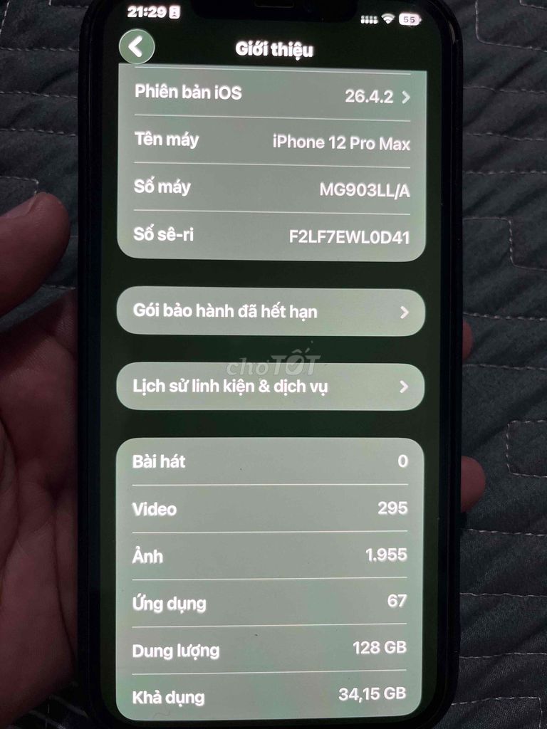 iPhone 12 Pro Max 128GB Vàng đồng. Mua bán Điện thoại tại Huyện Châu Đức Bà Rịa - Vũng Tàu được đăng bởi Sơn hình 1