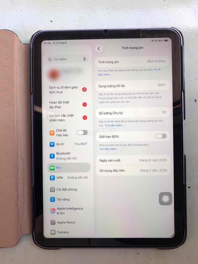 Apple iPad mini 7 Tím 128GB. Mua bán Máy tính bảng tại Thành phố Buôn Ma Thuột Đắk Lắk được đăng bởi ĐÔNG TIẾN hình 1