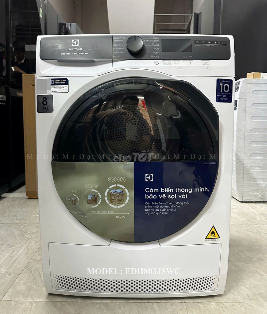 Máy sấy bơm nhiệt 8kg ELECTROLUX MODEL: EDH803J5WC. Mua bán Máy giặt tại Quận 8 Tp Hồ Chí Minh được đăng bởi Trần Thiện Đạt hình 1