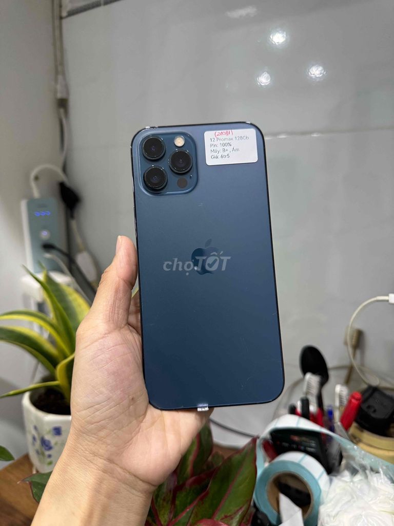 iPhone 12 Promax 128G Quốc tế Blue P100 Đẹp 98. Mua bán Điện thoại tại Huyện Hóc Môn Tp Hồ Chí Minh được đăng bởi Nguyễn Thu hình 1