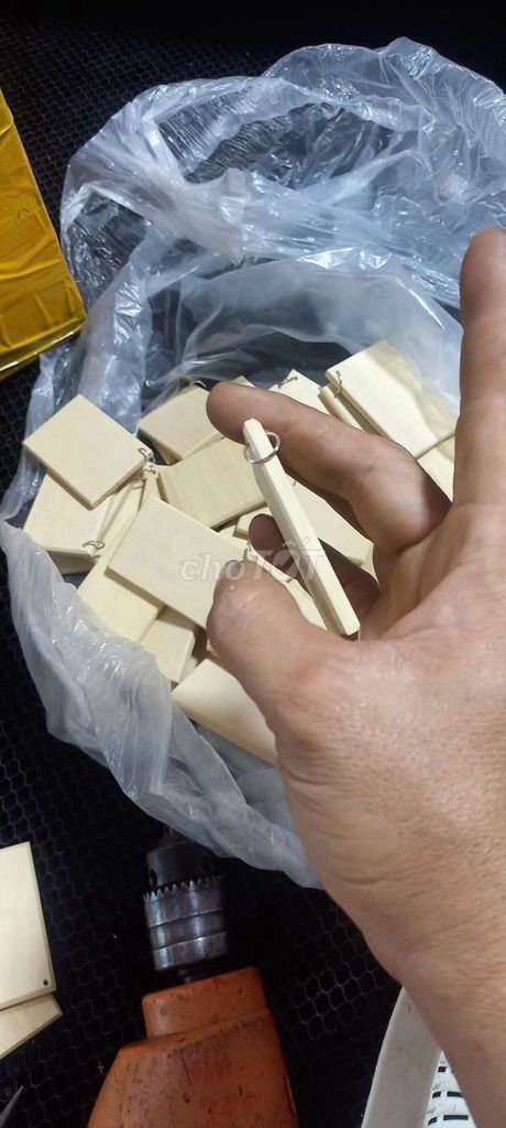 Phôi Móc Khóa Gỗ 6x4cm