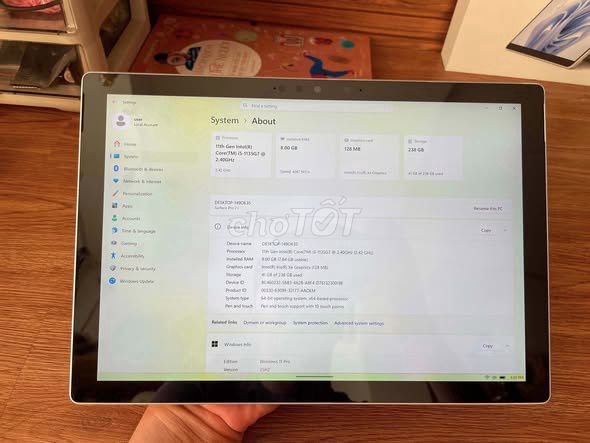 Microsoft Surface Pro 7 Plus i5 8GB/256GB Như mới. Mua bán Máy tính bảng tại Thành phố Tân An Long An được đăng bởi Hội Đồ Điện Tử hình 1