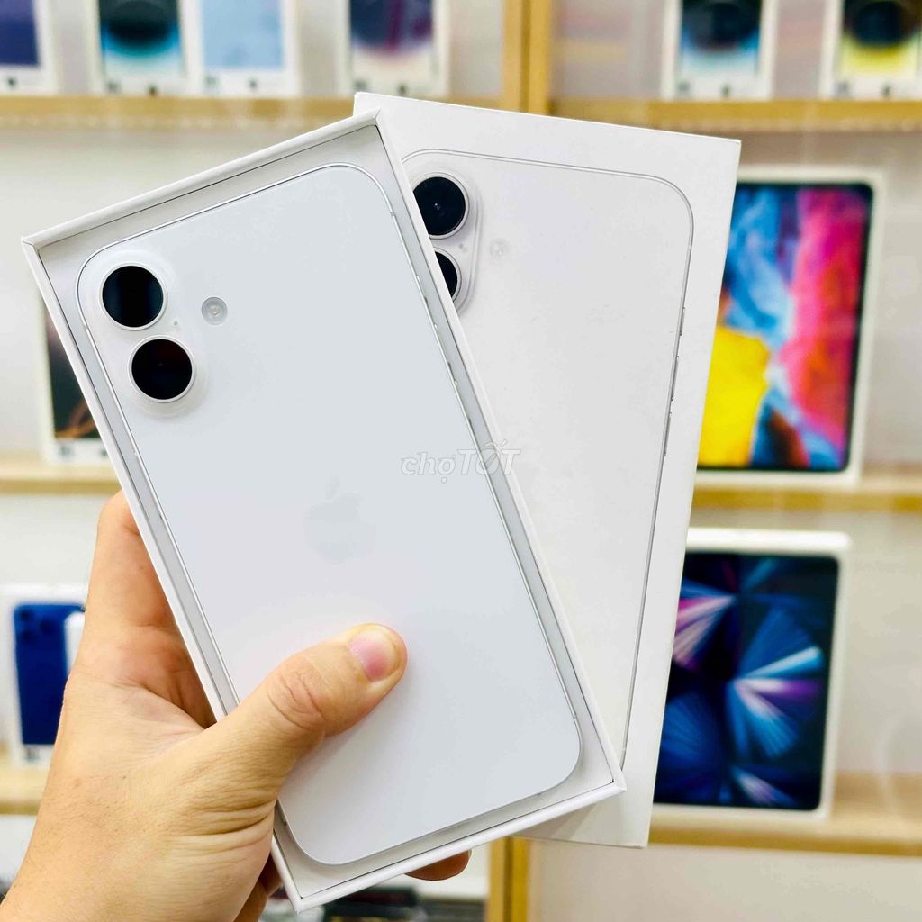 🍎16 PLUS TRẮNG 128GB VN/A SIÊU LƯỚT P100% BH4/2027. Mua bán Điện thoại tại Quận Ninh Kiều Cần Thơ được đăng bởi Nghĩa Trần Mobile hình 1
