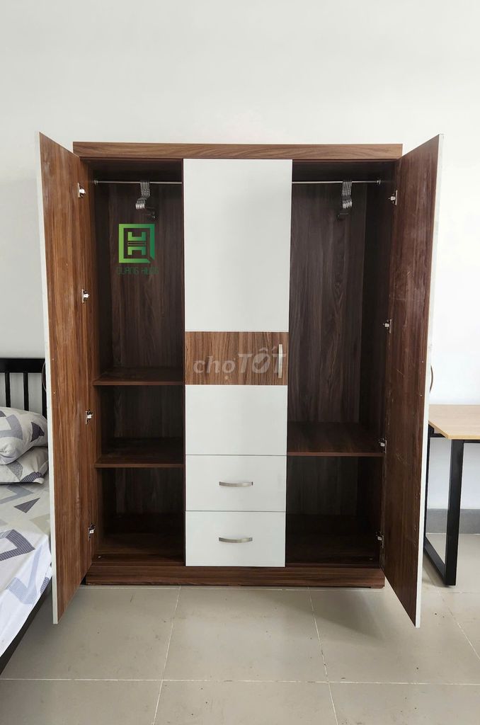 Tủ quần áo Quang Hùng Gỗ MDF giá tại xưởng. Mua bán Tủ, kệ gia đình tại Quận 12 Tp Hồ Chí Minh được đăng bởi Nội Thất Quang Hùng TD hình 1
