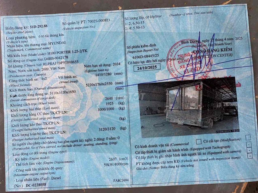 huyn dai 2009 thung kín 1 tan  dài 3m 2. Mua bán Xe tải, xe ben tại Thành phố Thủ Đức Tp Hồ Chí Minh được đăng bởi Ngân hình 5