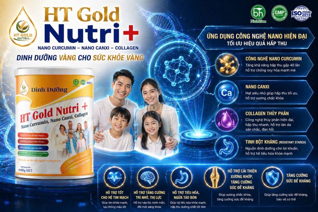 Sữa bột HT Gold Nutri+ 800g. Mua bán Đồ ăn, thực phẩm và các loại khác tại Quận Bắc Từ Liêm Hà Nội được đăng bởi Phạm Chí Nhân hình 1