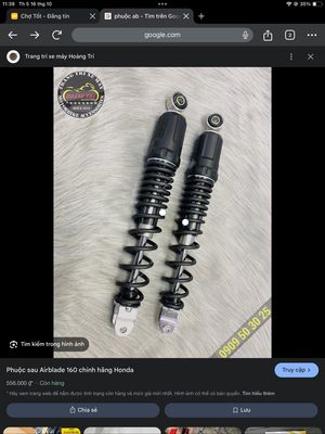 Cặp Phuộc sau zin air blade 150cc (ab 150cc). Mua bán Phụ tùng xe tại Thành phố Thuận An Bình Dương được đăng bởi Văn Huấn