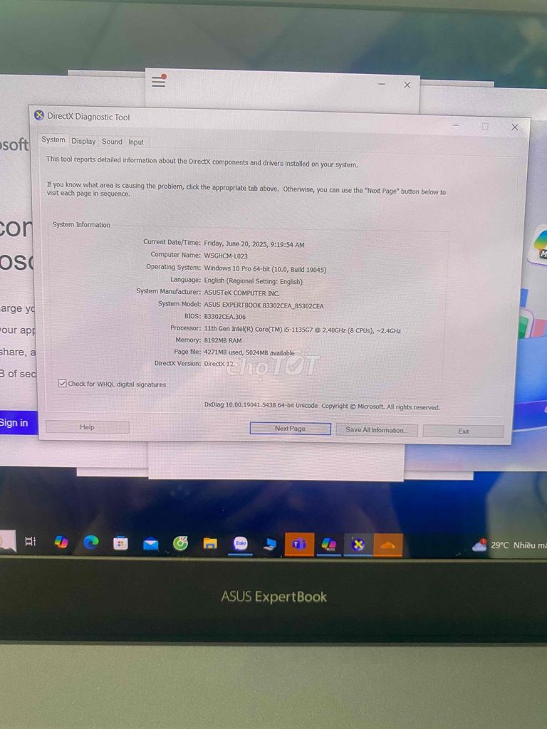 Asus Expert Book B5032CEA_KG0493W