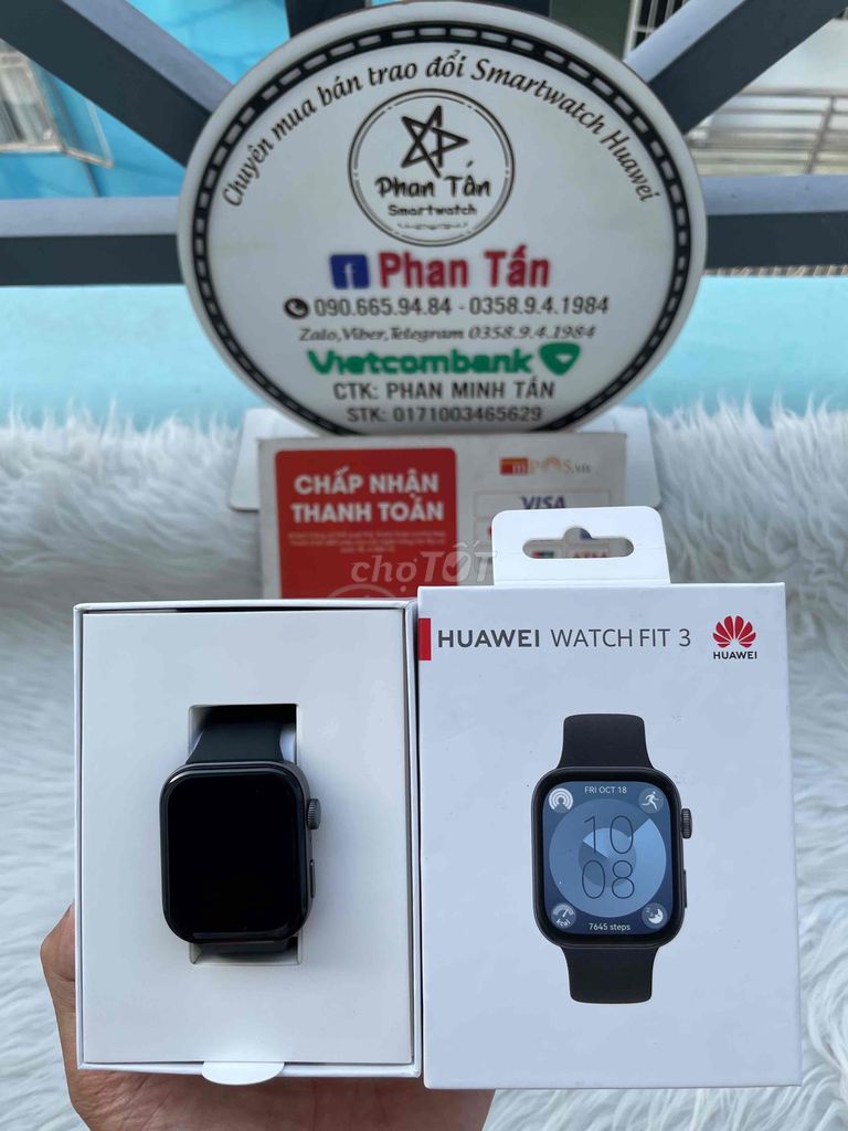 Huawei Watch Fit 3 Black full box,bh 13/10/2025