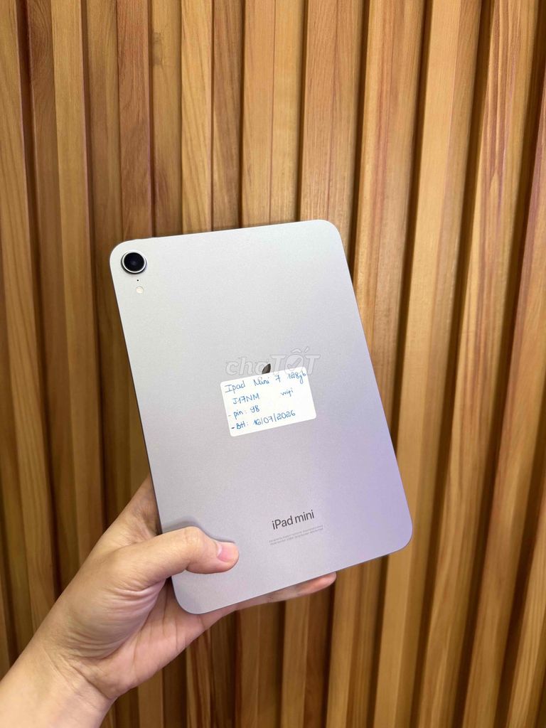 iPad Mini 7 128GB zin đẹp pin 98 , bh 7/2026. Mua bán Máy tính bảng tại Quận 10 Tp Hồ Chí Minh được đăng bởi Đăng Sơn Store hình 1